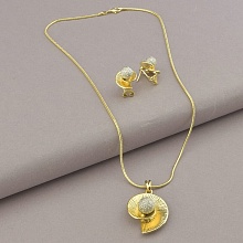 картинка Подвеска+Серьги 'Winniana' 45 см (позолота-родий) от магазина Wolves