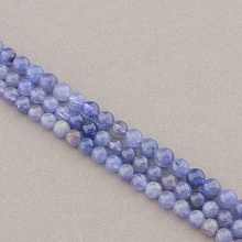 картинка Бусины из танзанита, цвет синий, нить 41 см от магазина Wolves