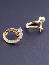 картинка Серьги 'XUPING' Фианит (позолота 18к) от магазина Wolves