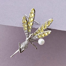 картинка Брошь 'XUPING' Фианит  (родий) от магазина Wolves