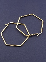 картинка Серьги 'FJ' 55х55мм от магазина Wolves