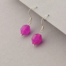 картинка Серьги 'SUNSTONES' Кварц Серебро(925) от магазина Wolves