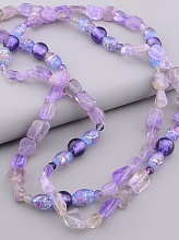 картинка Бусы Аметист Муранское стекло 120 см от магазина Wolves