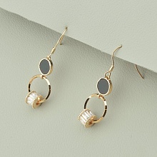 картинка Серьги 'Saiya' Фианит (позолота 18к (розовая)) от магазина Wolves