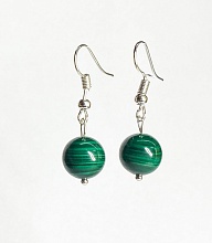 картинка Элитные Серьги редкий австралийский Малахит №2 от магазина Wolves