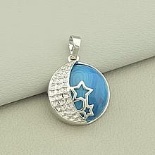 картинка Кулон Агат 25x22мм от магазина Wolves