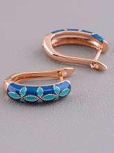 картинка Серьги 'Pataya' Эмаль (позолота 18к) от магазина Wolves