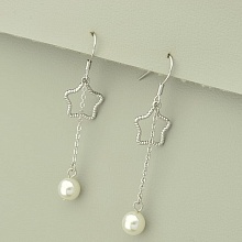 картинка Серьги 'XUPING' Майорка (родий) от магазина Wolves