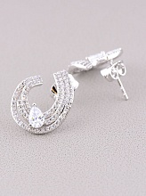 картинка Серьги 'XUPING' Фианит  (родий) от магазина Wolves