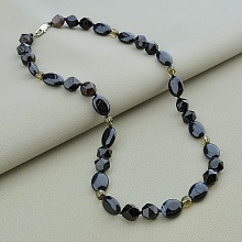 картинка Бусы 'SUNSTONES' Агат Раухтопаз 47 см от магазина Wolves