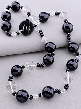 картинка Бусы Горный хрусталь Агат 65 см от магазина Wolves