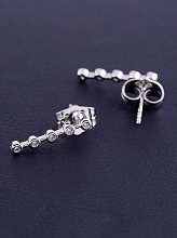 картинка Серьги 'XUPING' Фианит (родий) от магазина Wolves