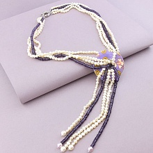 картинка Бусы Жемчуг Чешский хрусталь 58 см от магазина Wolves