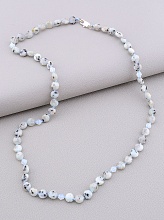 картинка Бусы 'SUNSTONES' Лунный камень Чешский хрусталь 49 см от магазина Wolves