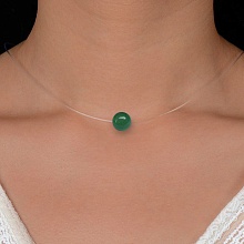 картинка Чокер невидимка с камнем Хризопраз от магазина Wolves