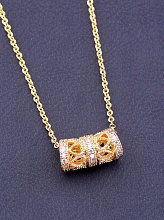 картинка Подвеска 'XUPING' Фианит 45 см (позолота 18к) от магазина Wolves