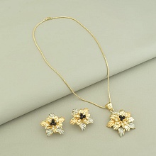 картинка Подвеска+Серьги Фианит 'Fashion' от магазина Wolves