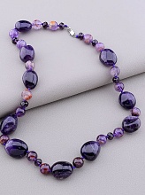 картинка Бусы 'SUNSTONES' Аметист Чешский хрусталь 49 см от магазина Wolves