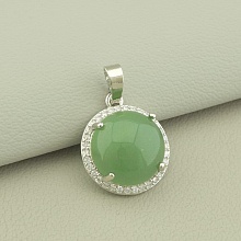 картинка Кулон Нефрит 21x18мм от магазина Wolves