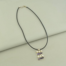 картинка Подвеска с аметистом и жемчугом от магазина Wolves