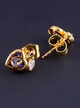 картинка Серьги 'XUPING' Фианит (позолота 18к) от магазина Wolves