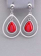 картинка Серьги 'Stainless Steel' Коралл от магазина Wolves