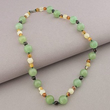 картинка Бусы 'SUNSTONES' Нефрит Агат Сердолик 47 см от магазина Wolves