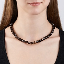 картинка Элитные Бусы Раухтопаз на карабине от магазина Wolves