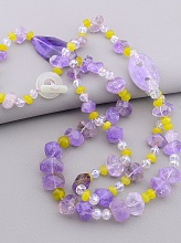 картинка Бусы Аметист Чешский хрусталь Жадеит 71 см от магазина Wolves