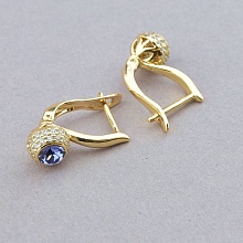 картинка Серьги 'XUPING' Swarovski (позолота 18к) от магазина Wolves