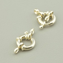 картинка Замочек Серебряный на карабине 10х10 мм от магазина Wolves