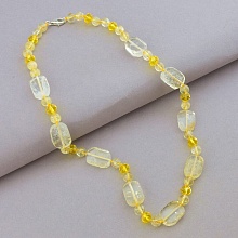картинка Бусы 'SUNSTONES' Цитрин Чешский хрусталь 48 см от магазина Wolves