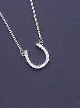 картинка Подвеска Фианит 40 см (Серебро) от магазина Wolves