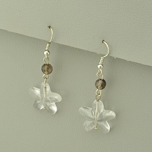 картинка Серьги Горный хрусталь Чешский хрусталь от магазина Wolves