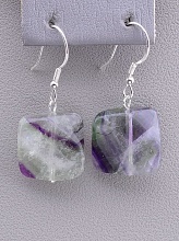 картинка Серьги 'SUNSTONES' Флюорит (Серебро(925)) от магазина Wolves