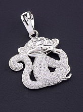 картинка Кулон 'XUPING' Фианит (родий) от магазина Wolves