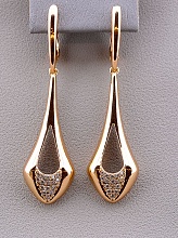 картинка Серьги 'XUPING' Фианит (позолота 18к) от магазина Wolves