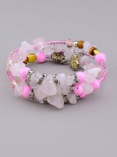 картинка Браслет 'FJ' Розовый кварц 60 см от магазина Wolves