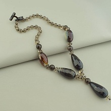 картинка Бусы Агат Раухтопаз 55 см от магазина Wolves