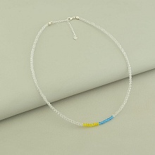 картинка Подвеска 'SUNSTONES' Шпинель Серебро(925) 41 см от магазина Wolves