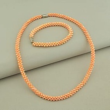 картинка Бусы+Браслет Коралл 43 см от магазина Wolves