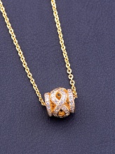 картинка Подвеска 'XUPING' Фианит 45 см (позолота 18к) от магазина Wolves