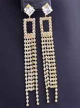 картинка Серьги Фианит 'FJ' от магазина Wolves