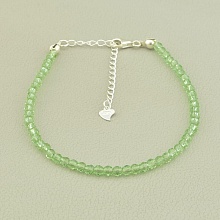 картинка Браслет 'SUNSTONES' Шпинель Серебро(925) 18 5 см от магазина Wolves