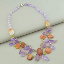 картинка Бусы Сердолик Аметист Пренит 50 см от магазина Wolves