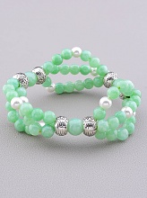 картинка Браслет 'SUNSTONES' Амазонит Майорка 17 см от магазина Wolves