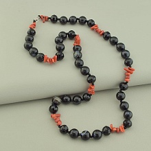 картинка Бусы 'SUNSTONES' Агат Коралл 64 см от магазина Wolves