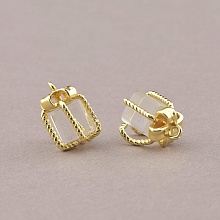 картинка Кулон в форме фонаря в лимонной позолоте 15х8 мм от магазина Wolves