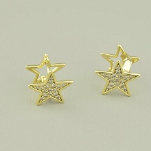 картинка Серьги 'XUPING' Фианит (позолота 18к (лимонная)) от магазина Wolves