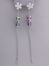 картинка Серьги 'Fashion' Сrystal (родий) от магазина Wolves